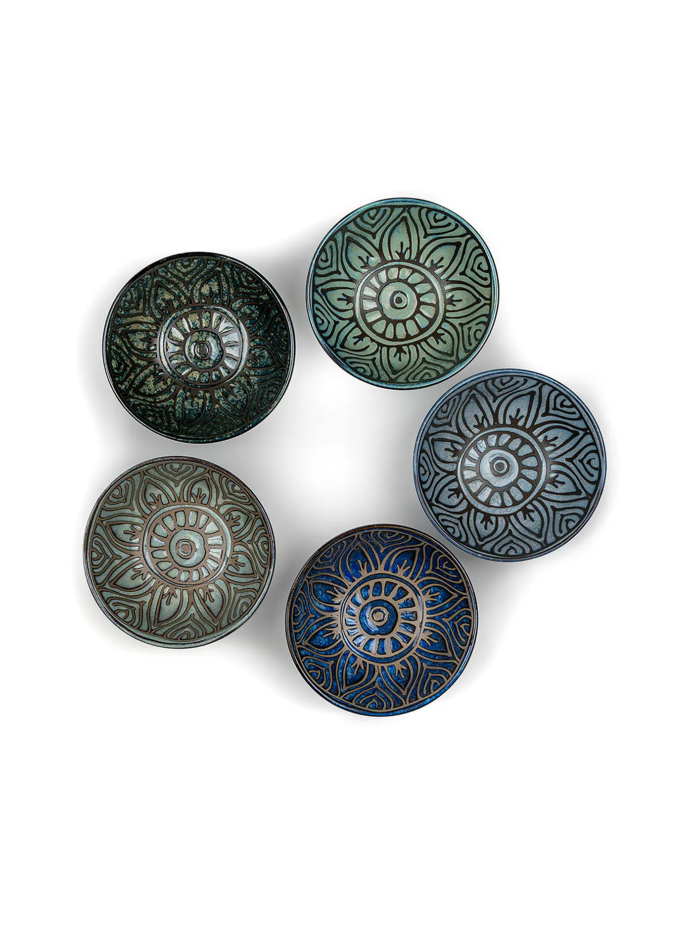 BREDEMEIJER | Teebecher JARA 5er Set Porzellan / Bunt | 
